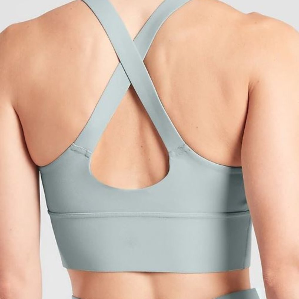 NWT Athleta Green Warrior Longline Sports Bra - Picture 3 of 7